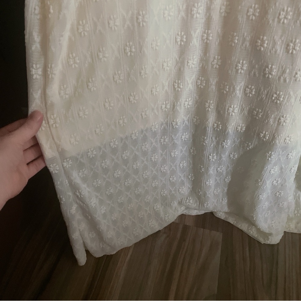 Shein Cream Lace Long Sleeve Dress Size 4X- More like a Size XL - Picture 9 of 12